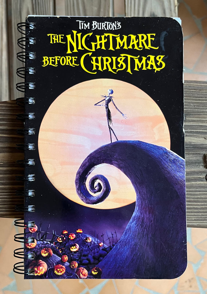 Nightmare Before Christmas VHS Notebook