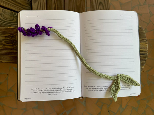 Lavender Crochet Bookmark