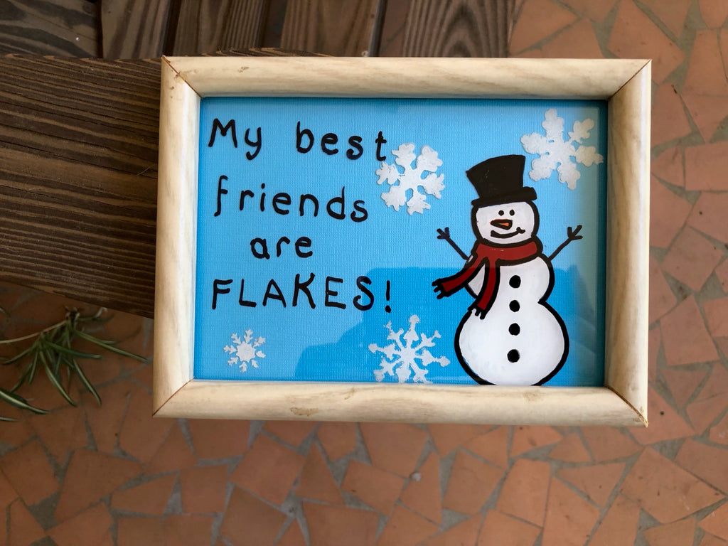 Best Friends Painted Frame