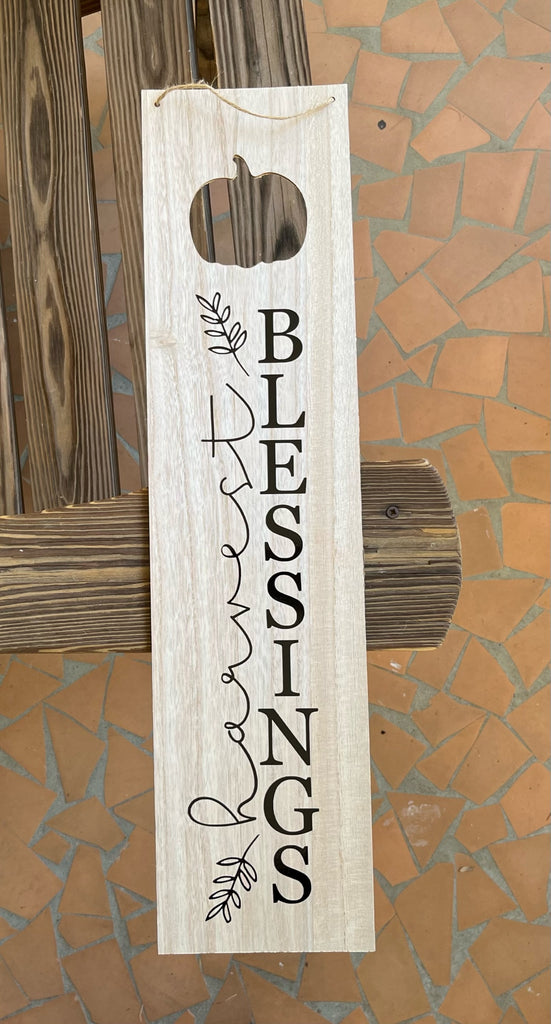 Harvest Blessings Sign