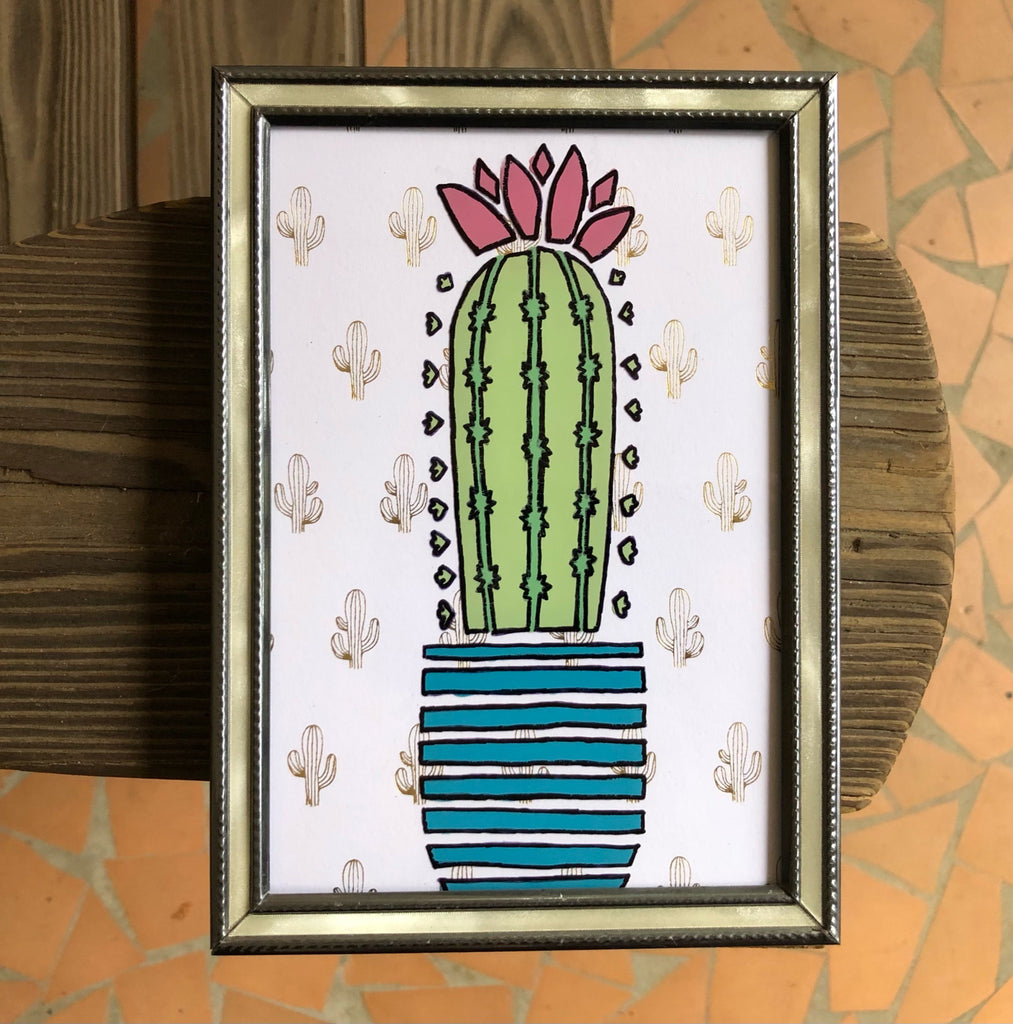 Cactus Painted Frame