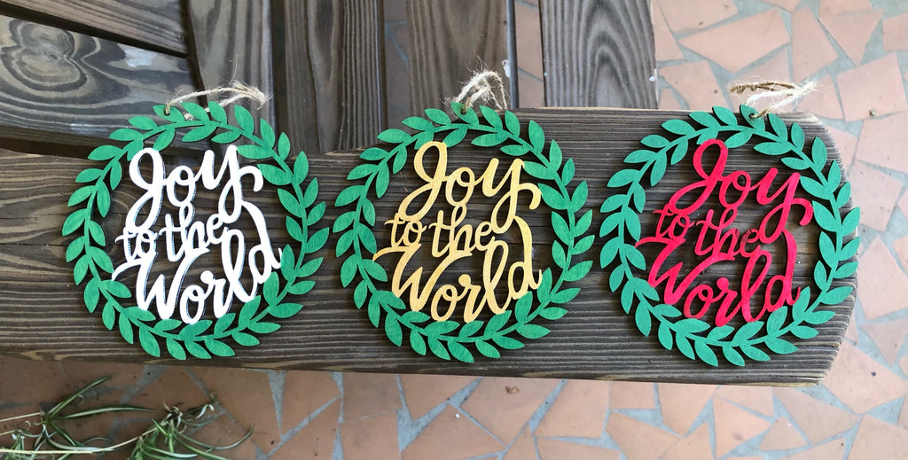 Joy To The World Wreath Ornament
