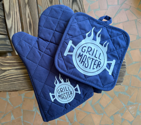 Custom Oven Mitts and Pot Holders without Pocket Bundle
