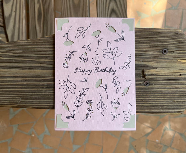 Birthday Card - Floral
