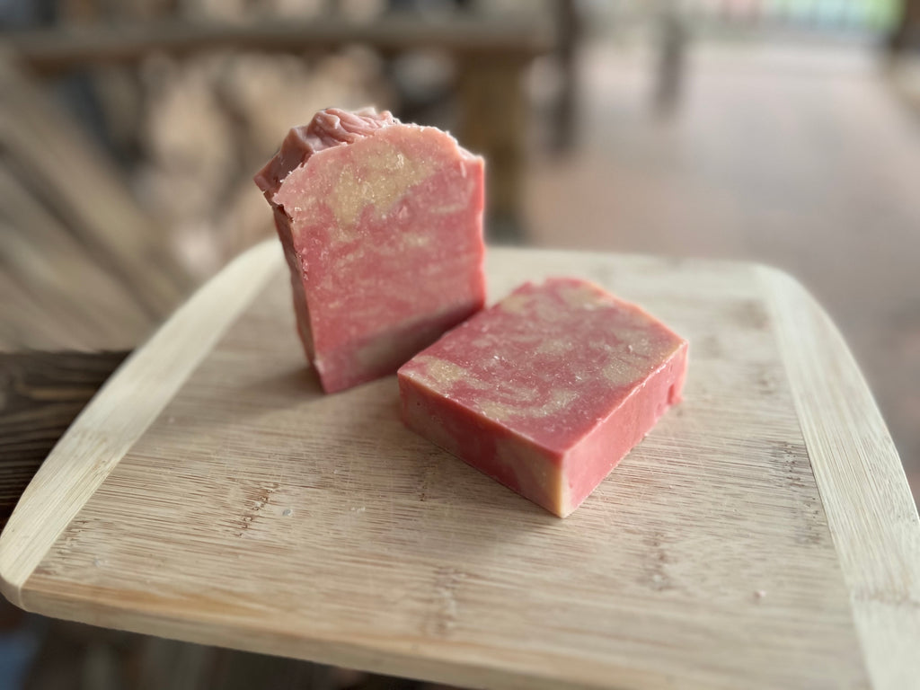 Black Raspberry Swirl Goat Milk Soap