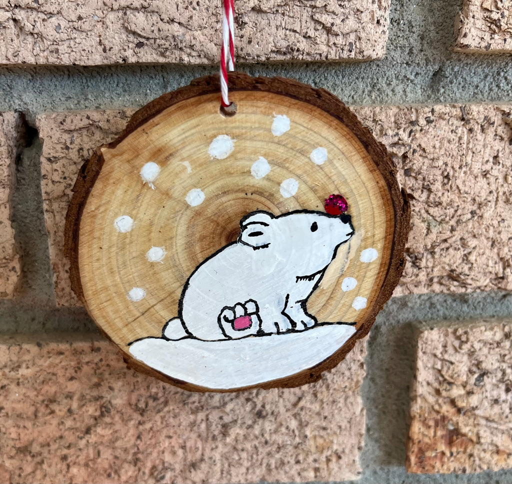 Christmas Hand Painted Wood Ornaments
