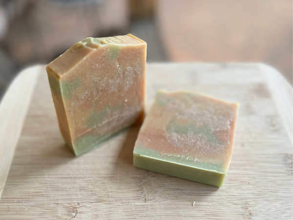 Apricot Peach Basil Goat Milk Soap
