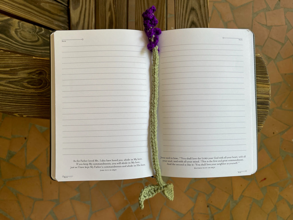 Lavender Crochet Bookmark