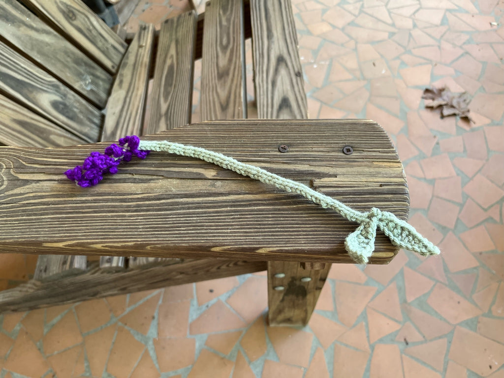 Lavender Crochet Bookmark