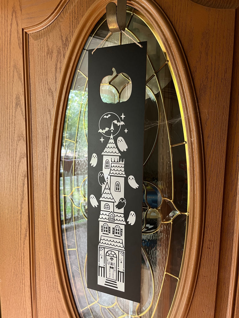 Halloween Spooky Season Welcome Hanging Sign