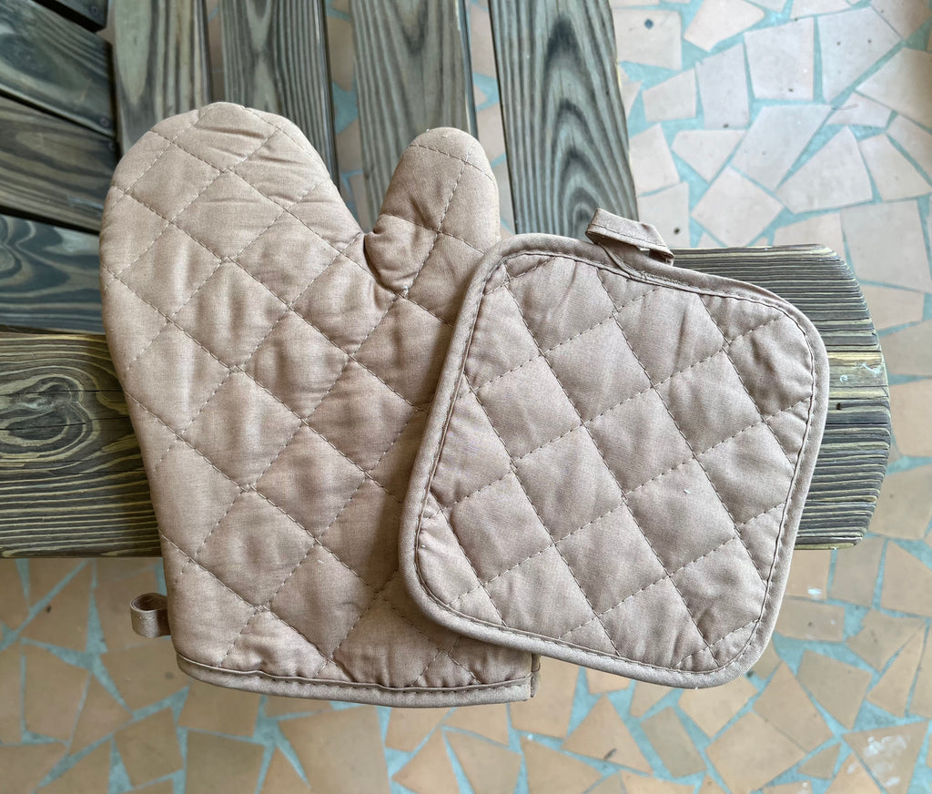 Custom Oven Mitts and Pot Holders without Pocket Bundle