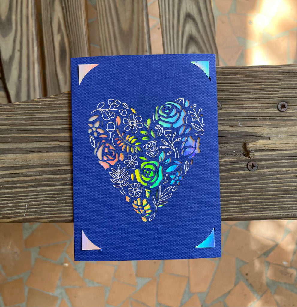 Holographic Anniversary/Wedding/Love Card