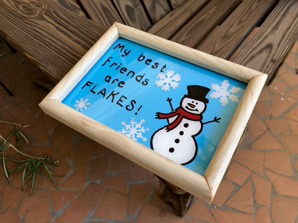 Best Friends Painted Frame
