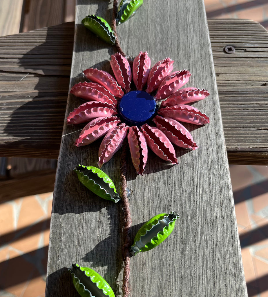 Flower Bottlecap Art