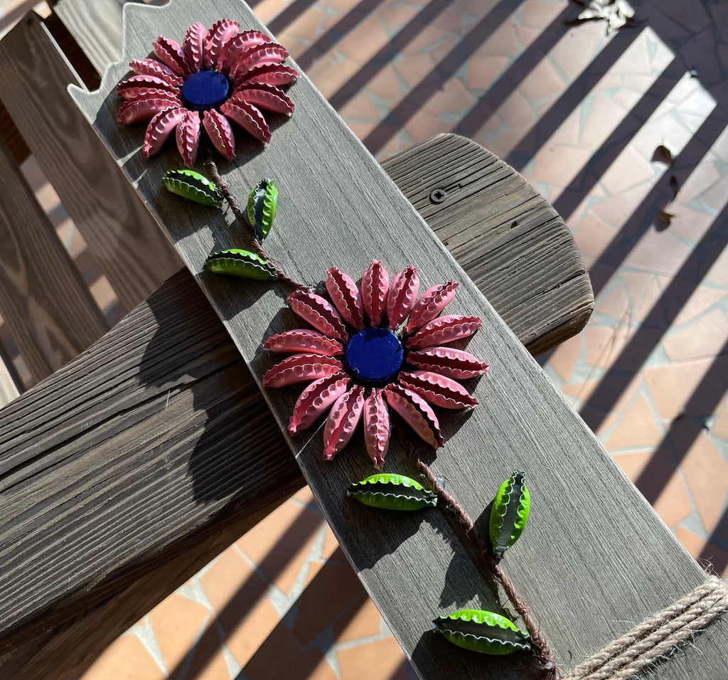 Flower Bottlecap Art