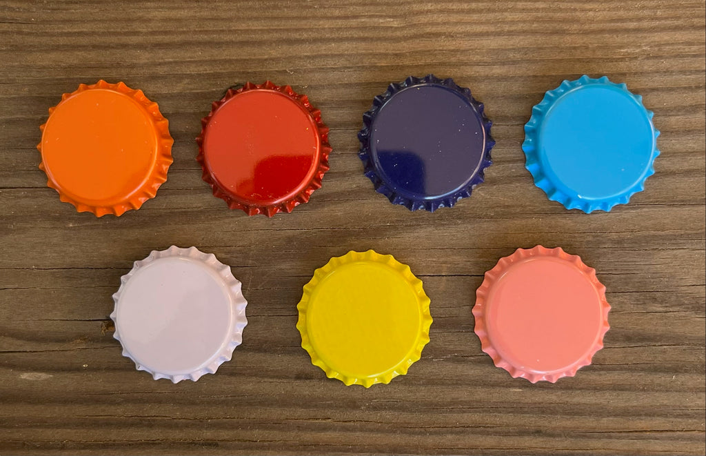 Rose Floral Bottlecap Art