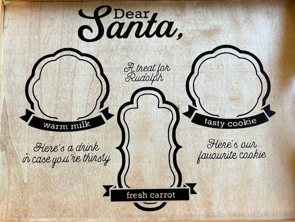 Santa Cookie Tray