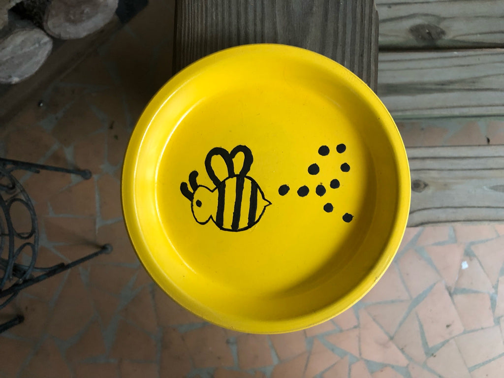 Bumble Bee Hive Painted Pot