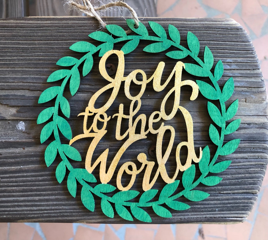Joy To The World Wreath Ornament