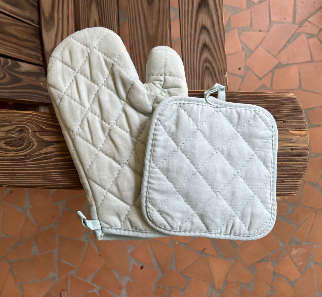 Custom Oven Mitts and Pot Holders without Pocket Bundle