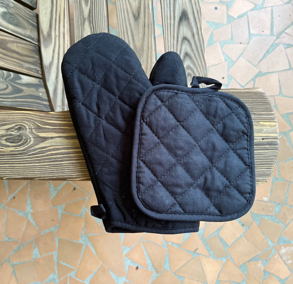 Custom Oven Mitts and Pot Holders without Pocket Bundle