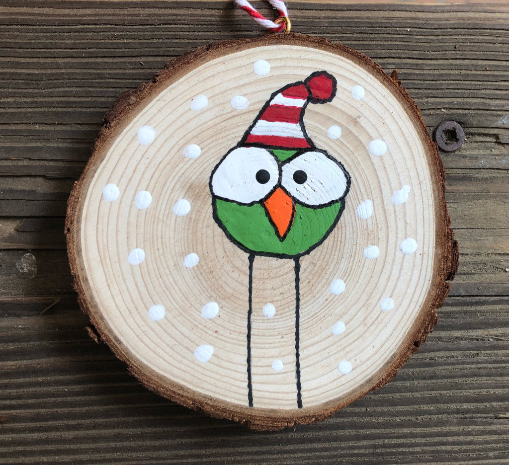 Christmas Hand Painted Wood Ornaments