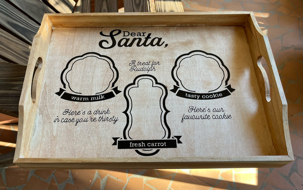 Santa Cookie Tray