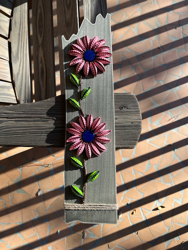 Flower Bottlecap Art