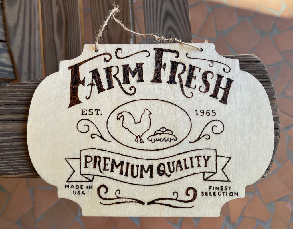 Farm Fresh Farmhouse Hanging Sign