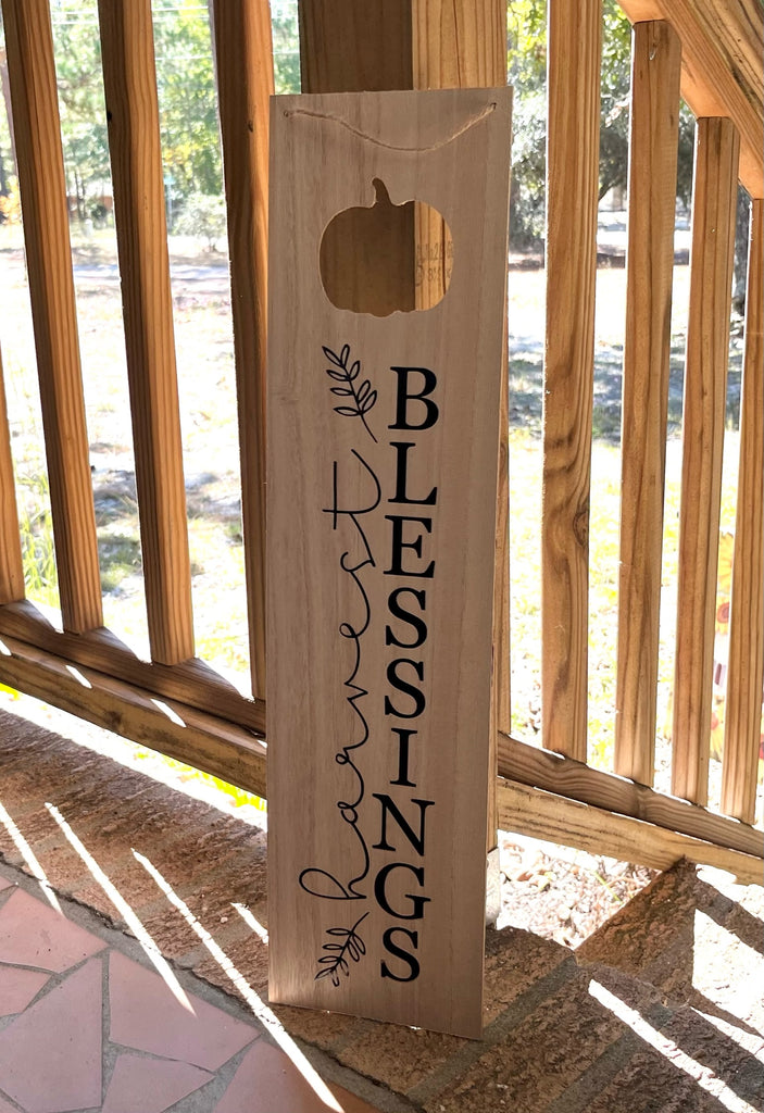 Harvest Blessings Sign