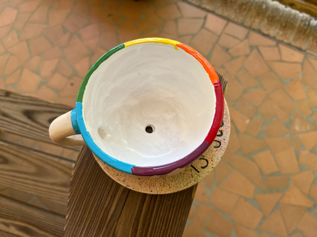 Paint Drip Cup Planter