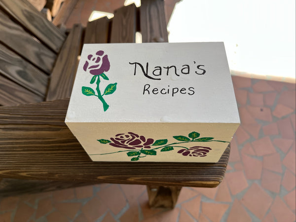 Customizable Name Recipe Box