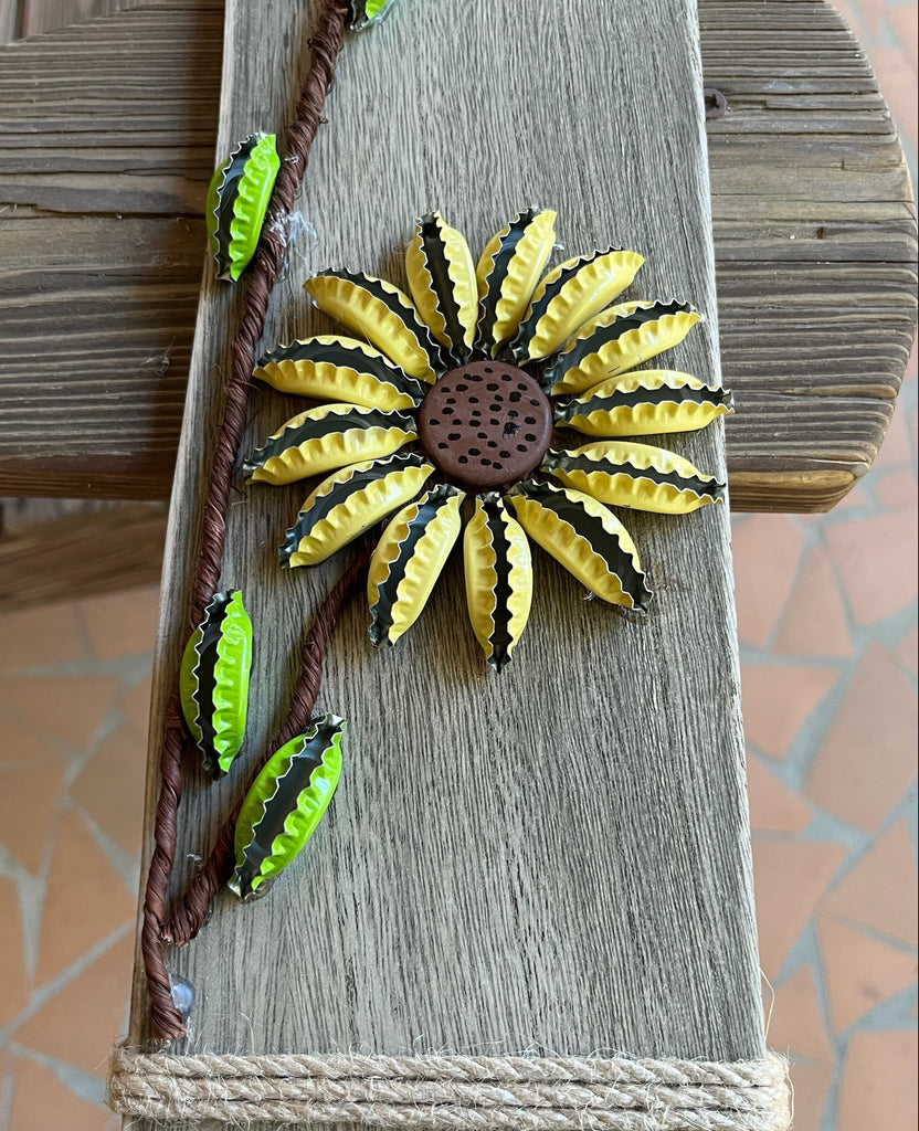 Flower Bottlecap Art