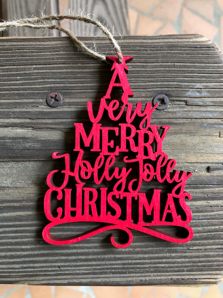 A Very Merry Christmas Tree Ornament