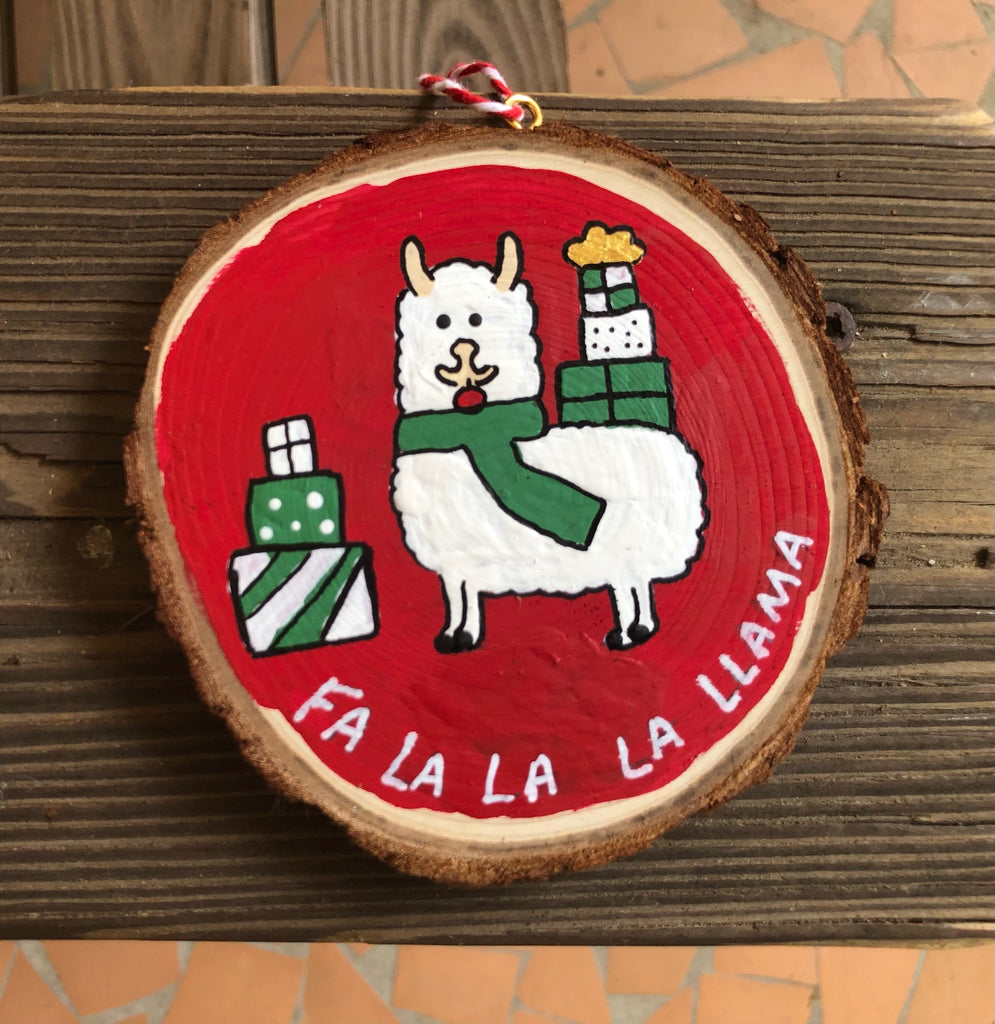 Christmas Hand Painted Wood Ornaments