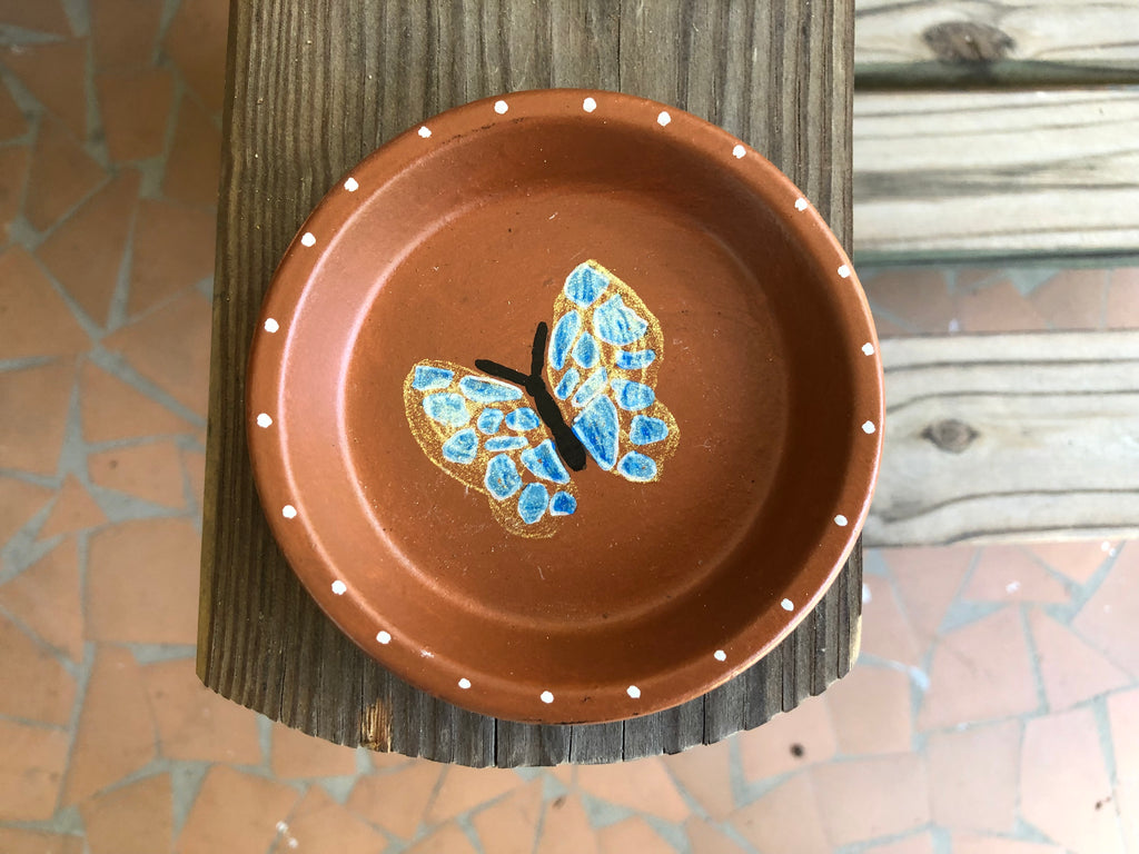Butterfly Painted Pot