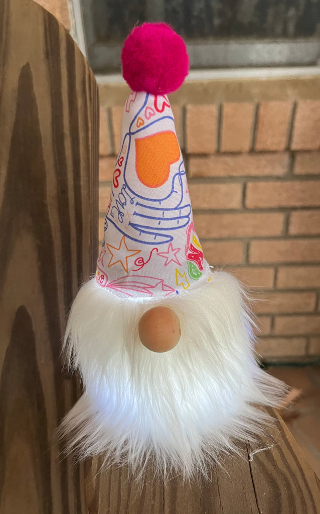Light Up Gnome with Be Kind Hat