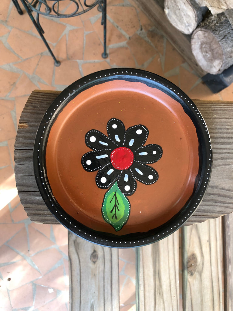 Floral Painted Pot