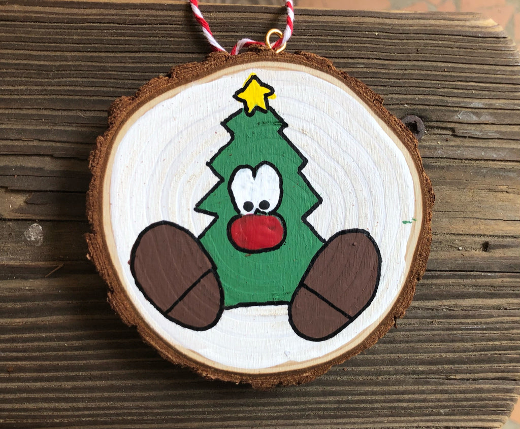 Christmas Hand Painted Wood Ornaments